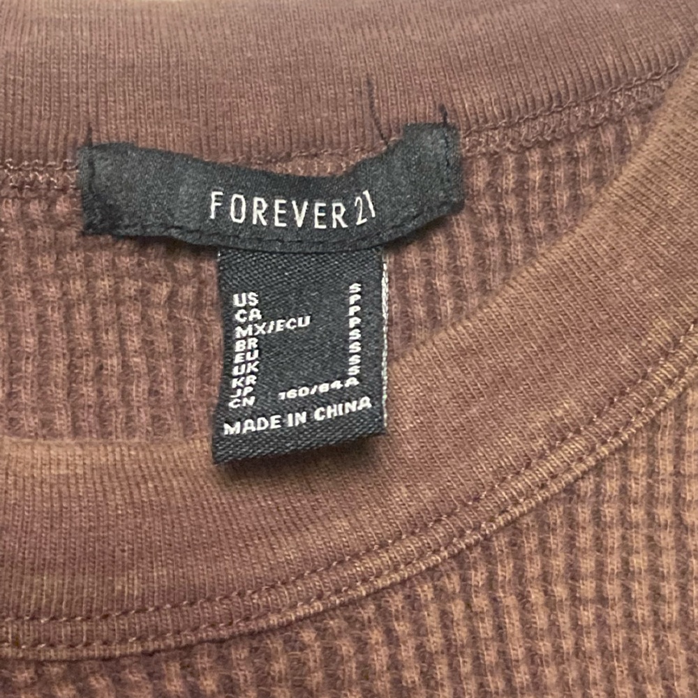 Brown Forever 21 top size-S